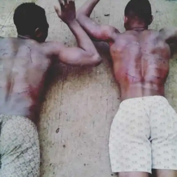 View This And See What They Did To These Two Boys In A Nigerian University